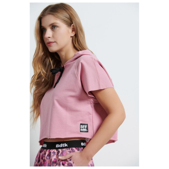 Bodytalk Γυναικεία κοντομάνικη μπλούζα crop